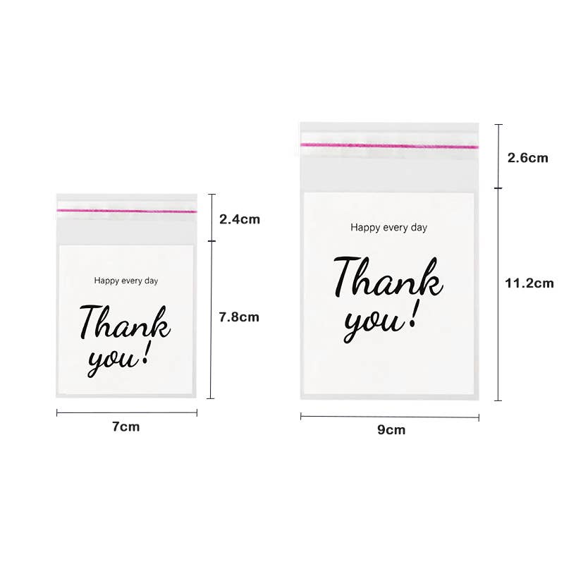 AMORINO SRL - Wholesale Gift Bag - 200PCS PLASTIC THANK YOU GIFT BAGS1