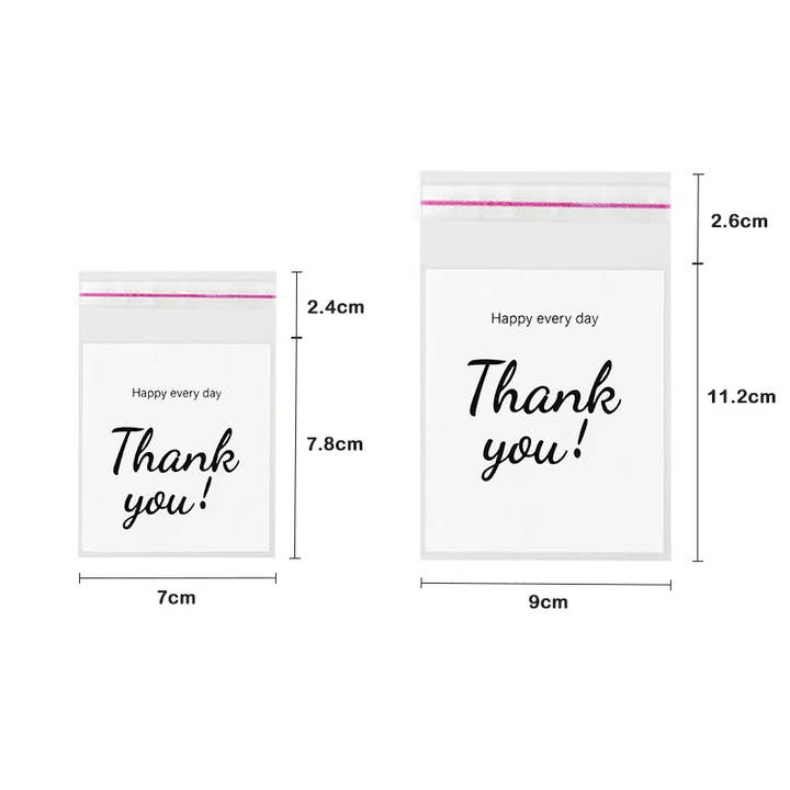 AMORINO SRL - Wholesale Gift bag - 200PCS PLASTIC THANK YOU GIFT BAGS1