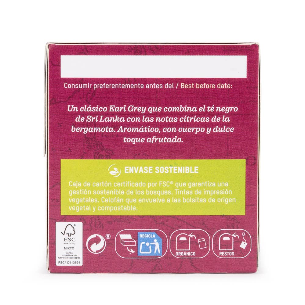 Tierra Madre - Wholesale Tea Bags - EARLY GREY TEA BIO OI 20S2