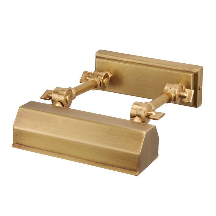 Chawton 1 Light Small Picture Light in Aged Brass for wholesale by Lucas McKearn