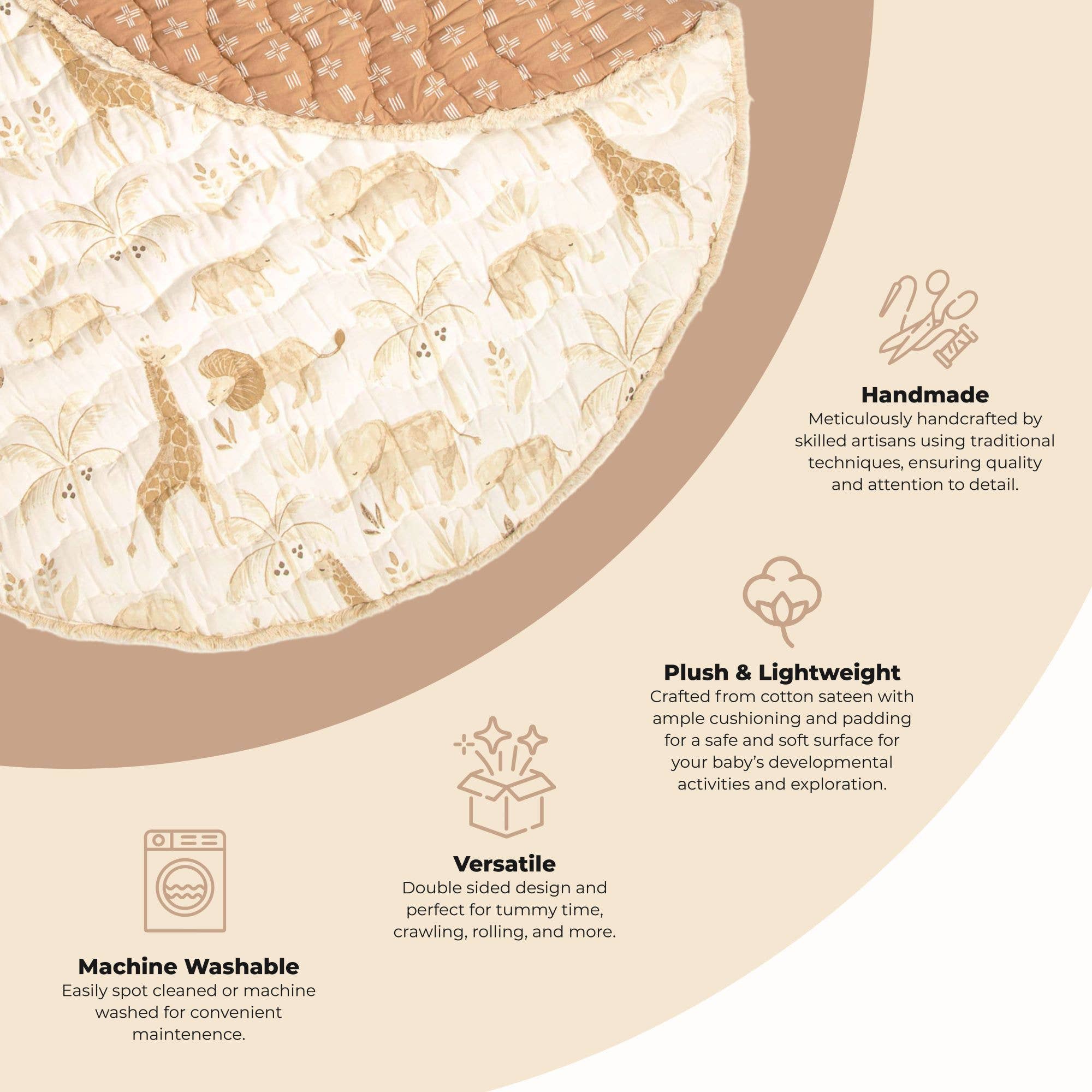 Crane Baby - Wholesale Play Mat - Kids & Baby - Kendi Quilted Playmat1