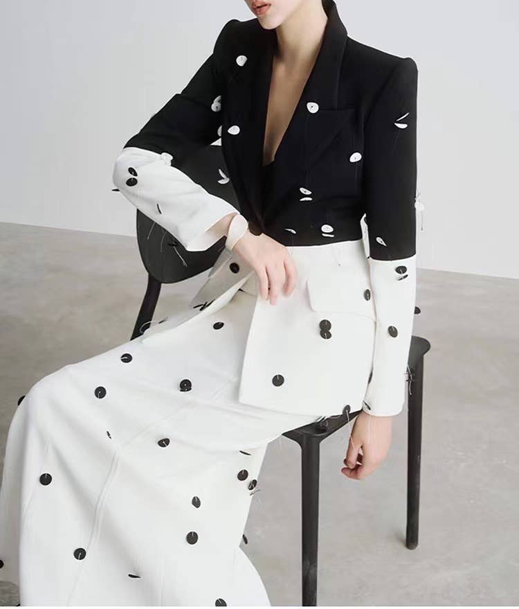 Productseeker - Vendita all'ingrosso Completo top e gonna - Donna - Completo elegante giacca con paillettes e perline e gonna a coda di pesce per bambini 7-8 anni2