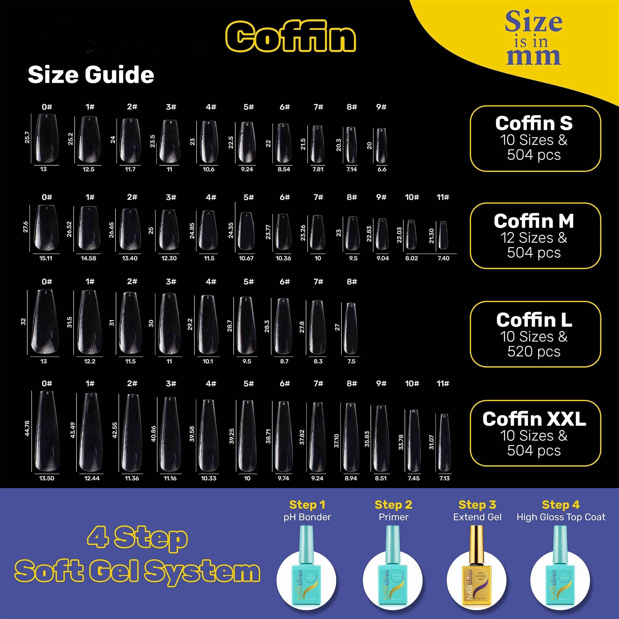 NABulous - Wholesale Press-On/Fake Nails - Sculpted Gel Nail Extensions | Soft Gel Tips | NABulous54