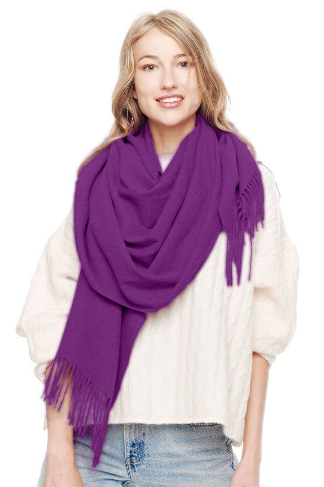 Hana – wholesale Halsduk - Dam – Mjuk kashmir enfärgad franssjal26