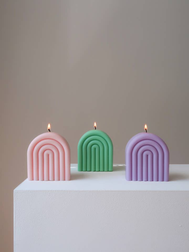 Rainbow Candle | Valentine's gift for wholesale by Jeune Home