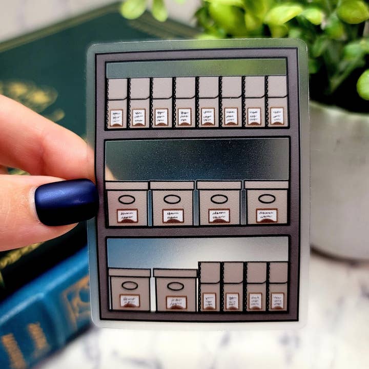 Arkivlagring Klar klistermärke, arkivlådor för wholesale av The Dungeon Rose