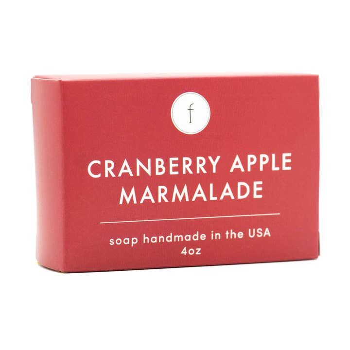 Savon à la confiture de pommes et canneberges, demi-paquet pour la vente par Feya Co.