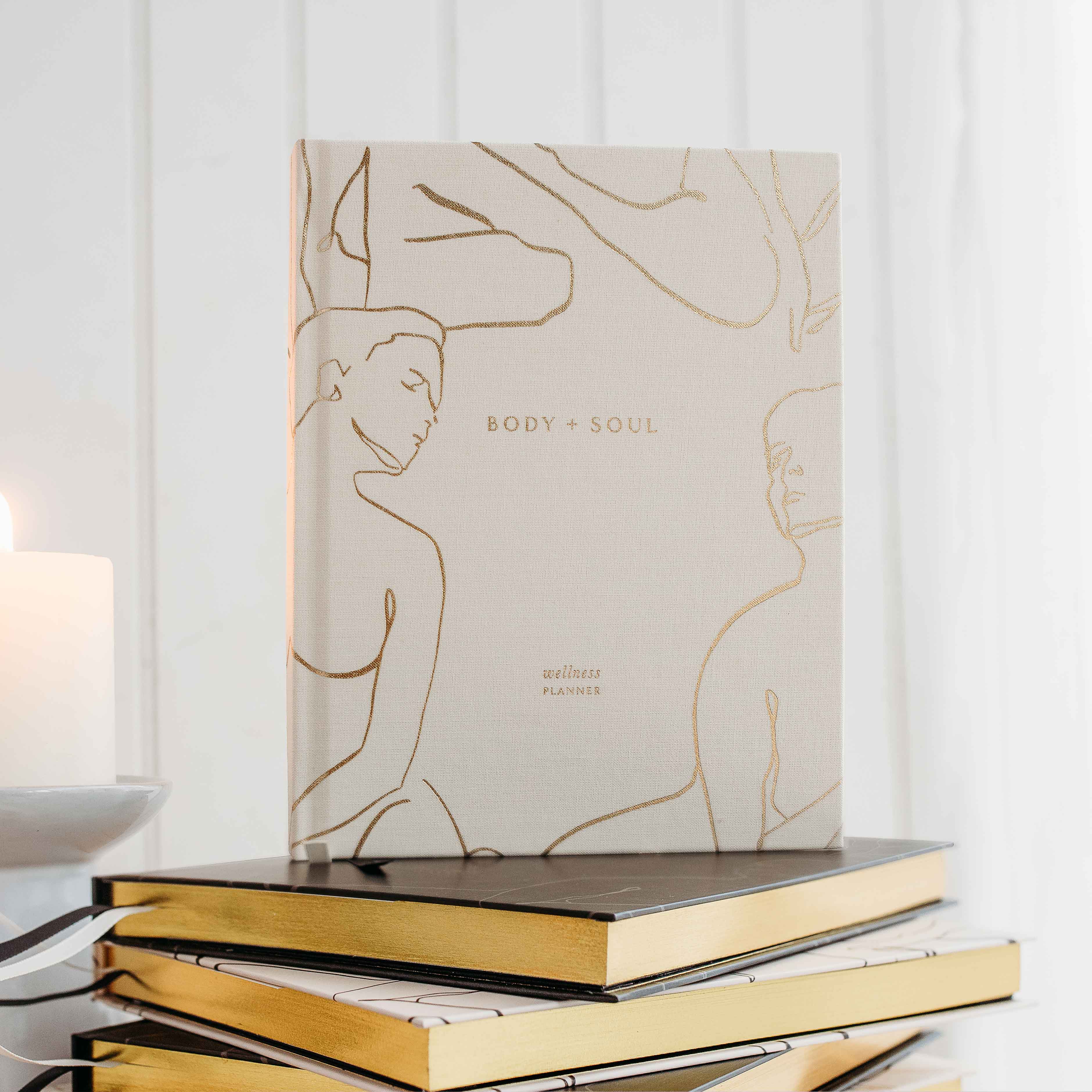 Blush And Gold – wholesale Journal/diary – Body + Soul (Cloth) Wellness Journal and Planner (Cloth)6