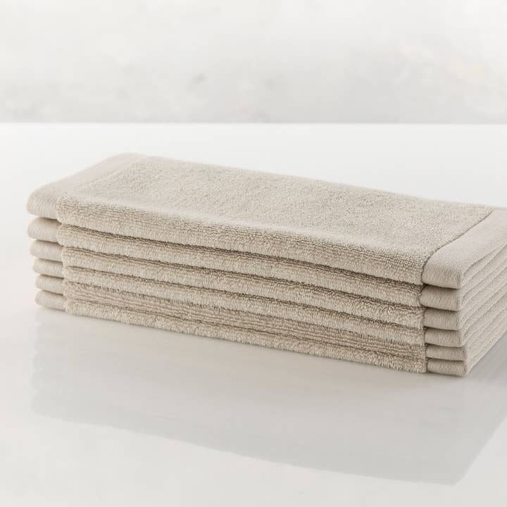 PHOS Design GmbH - Vente Essuie-mains - Porte-serviettes mural en acier inoxydable 30 cm avec 12 serviettes à main grises3