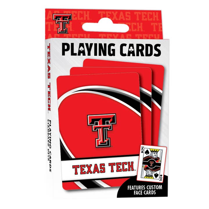 Masterpieces Puzzles - Wholesale Playing Cards - Texas Tech Red Raiders Playing Cards