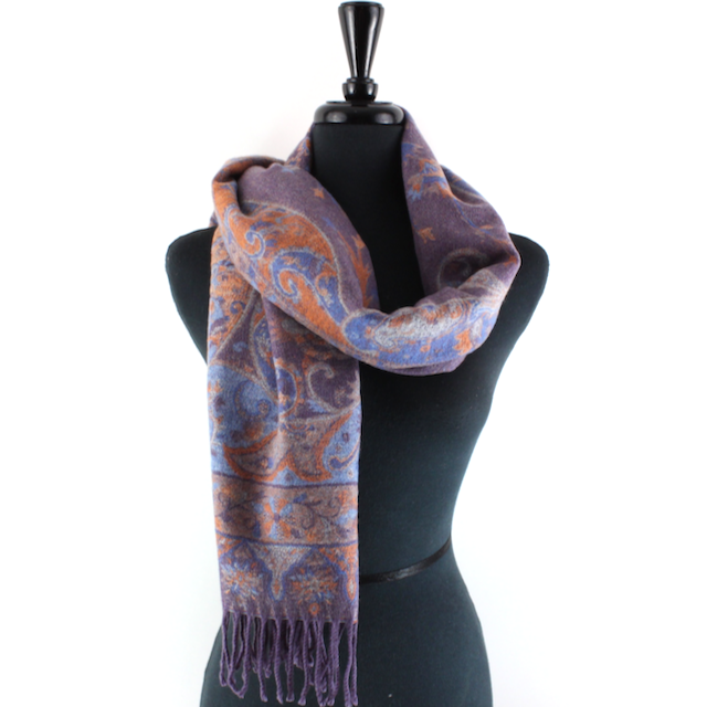 Pretty Persuasions - Wholesale Scarf - Women's - S23283 Paisley Sprigs Scarf6