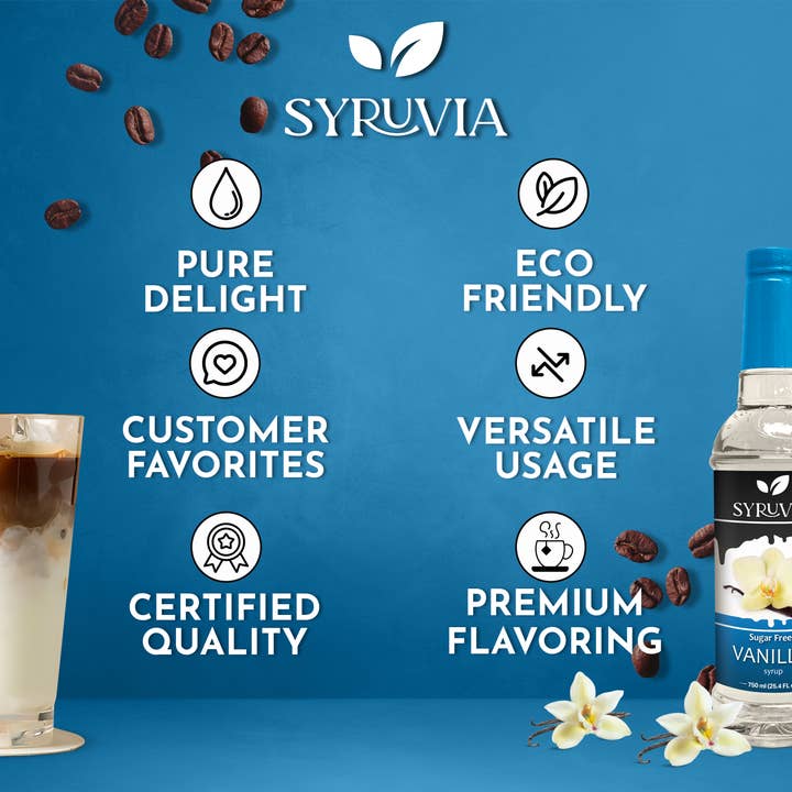 Syruvia - Wholesale Flavored Syrup - Sugar-Free Vanilla Syrup