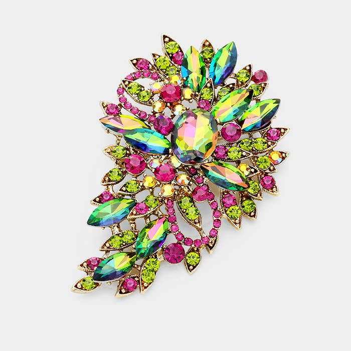 Sensibling Corp. - Wholesale Brooch - Crystal Bouquet Pin Brooch / Pendant12