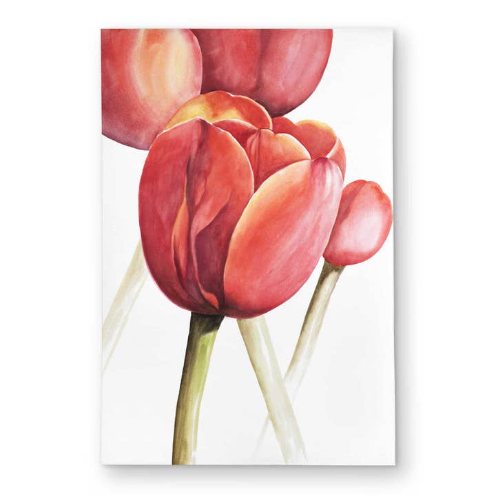 Tapete de Tulipas em Flor de Perto | Decoração Rústica Floral para Exterior por atacado de BEGIN HOME DECOR