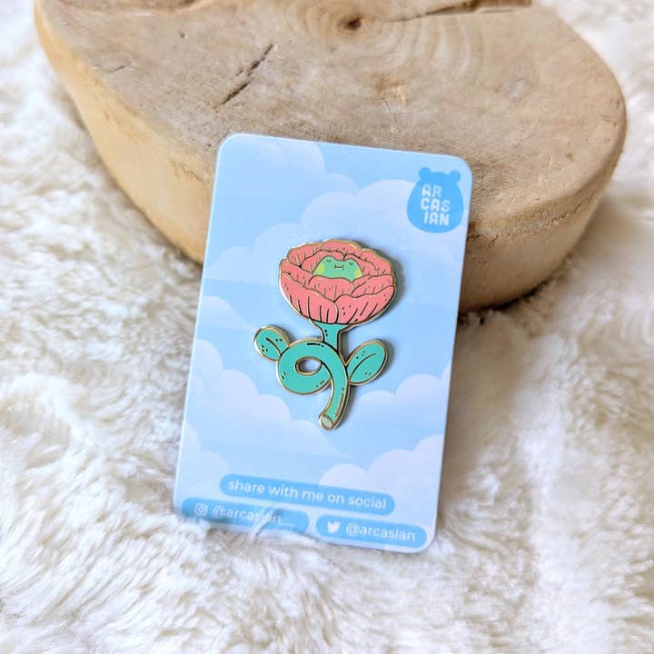 Alfileres esmaltados Flower Frogs para venta al por mayor de Arcasian