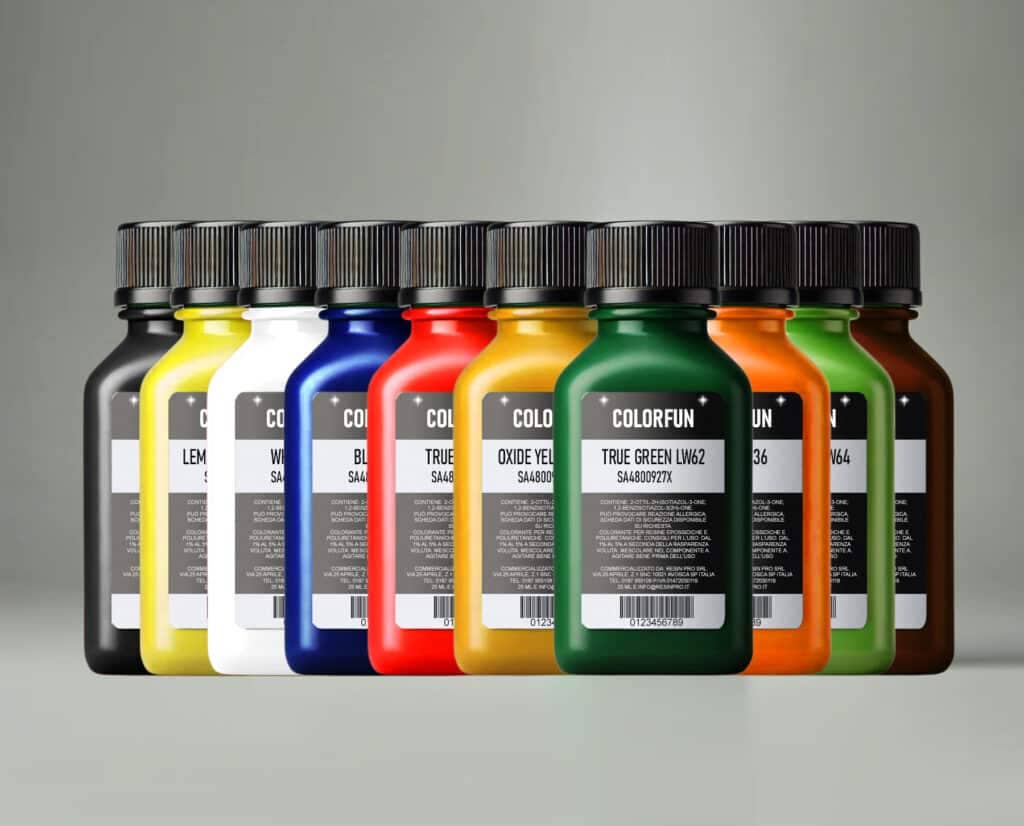 Resin Pro UK – Engroshandel Pigment – FARVEPASTAER SÆT GENNEMSIGTIG EFFEKT med 25 ml [0,87 oz]4