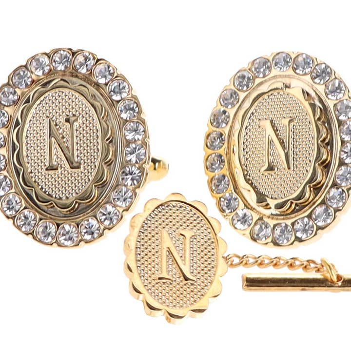 Dubal Brothers - Vendita all'ingrosso Gemelli - Gemelli e fermacravatte Vittorio Vico Bling iniziali: dalla A alla Z di Classy Cufflinks13