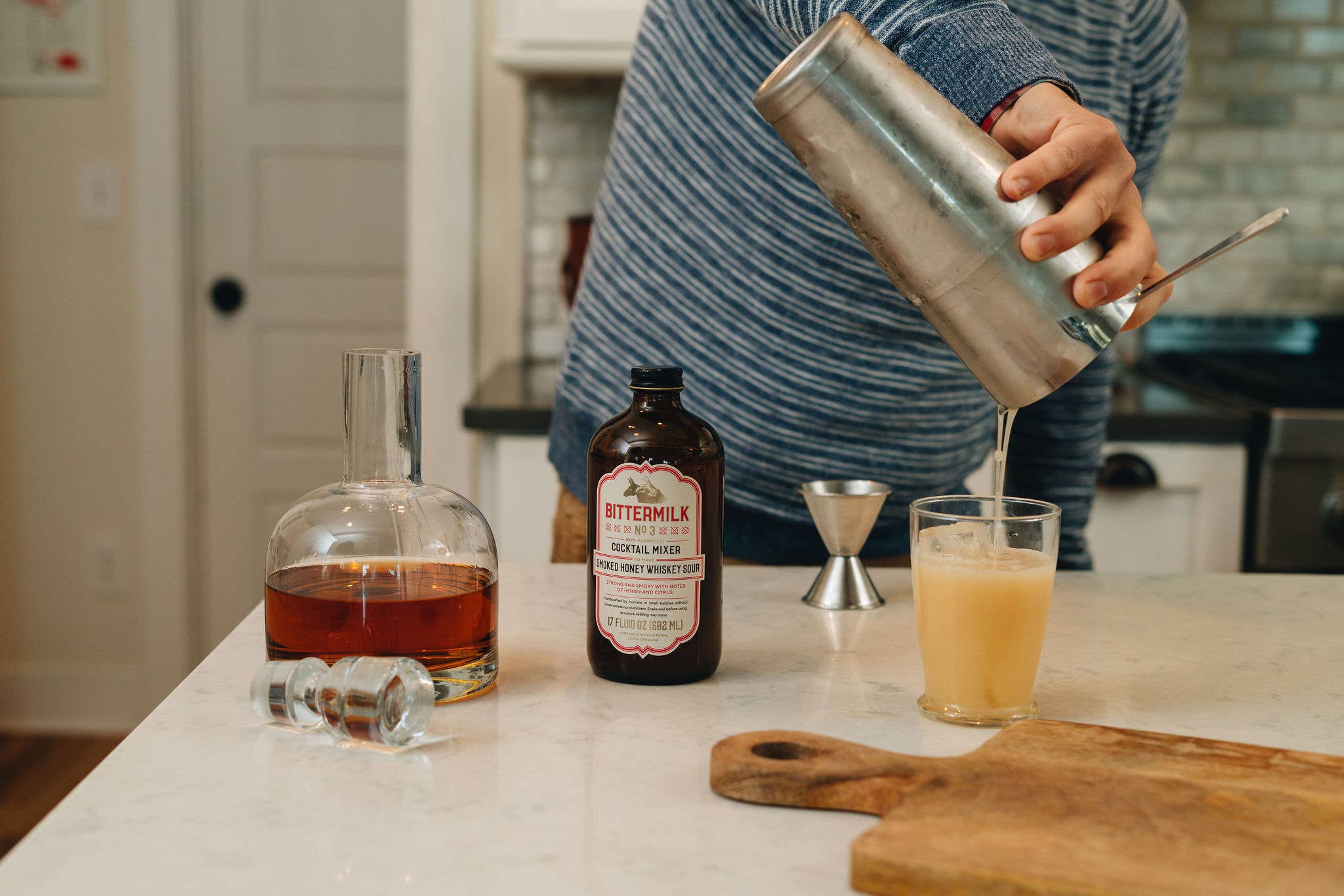 Bittermilk Bottling Co. - Wholesale Cocktail Mix/Syrup - Bittermilk No.3 - Smoked Honey Whiskey Sour4
