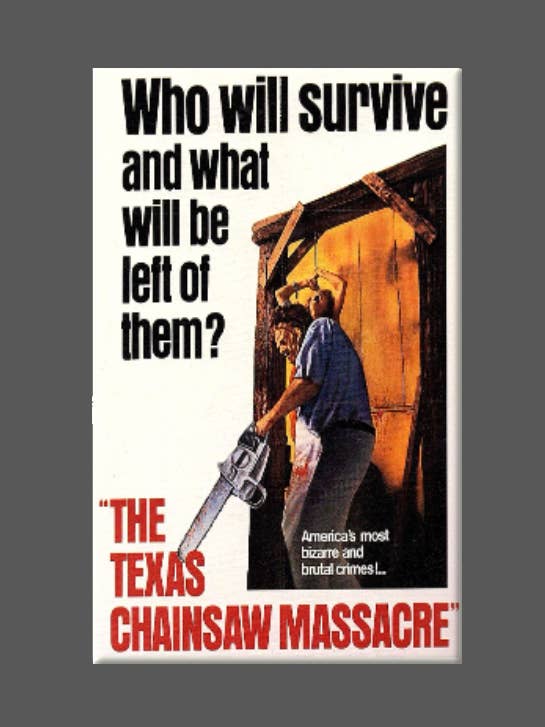 TEXAS CHAINSAW MASSACRE, Magnet, Knap, Spejl for engroshandel hos Ba Ba Buttons