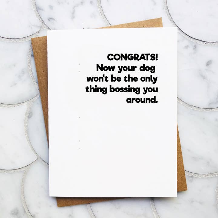 New Boss - Engraçado esperando novo cartão de bebê por atacado de Top Hat and Monocle