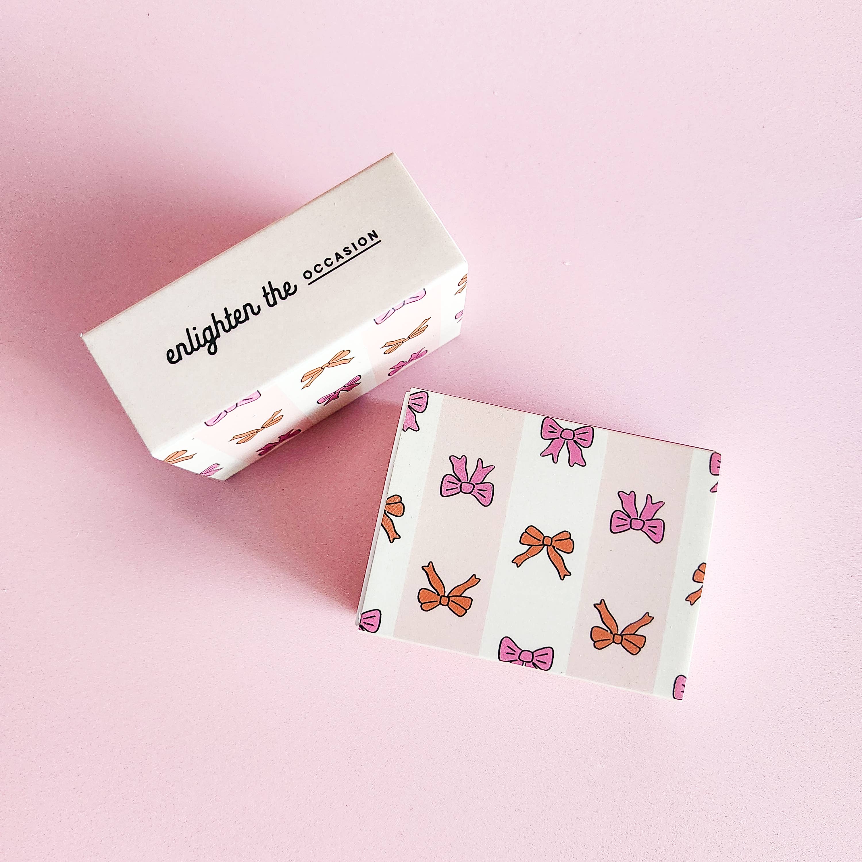 Enlighten the Occasion – wholesale Matches – Sweet Bows Matchbox with Colorful Matchsticks2