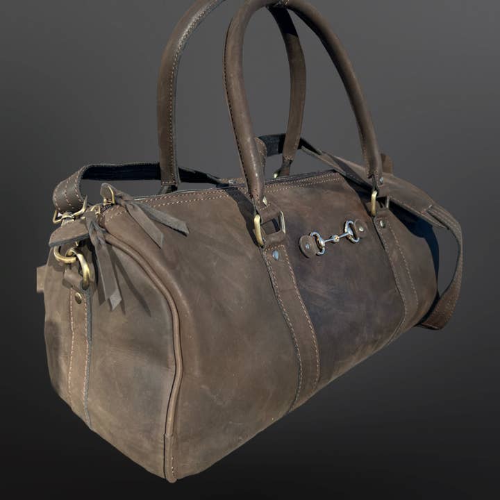 Westrian International - Wholesale Top handle bag – women's - Equestrian Leather Duffle Bag Style Handbag Snaffle Bit 1