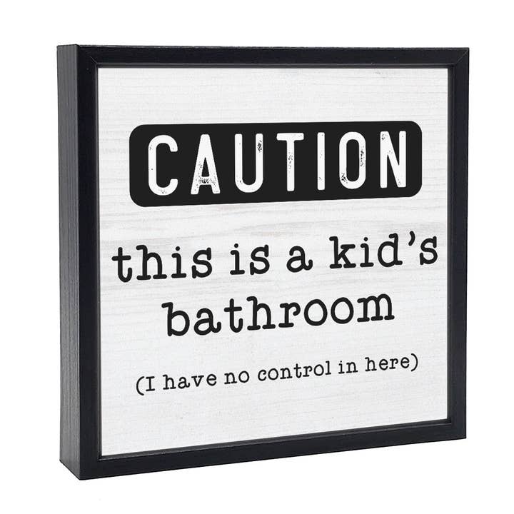 Kids Bathroom | Wood Sign for wholesale by Pinetree Innovations