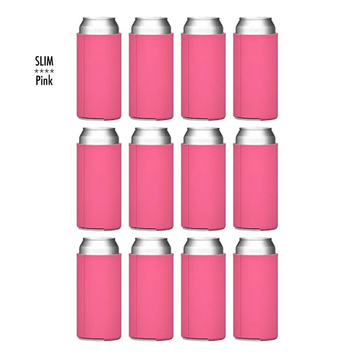 Liane Fried Studio - Wholesale Drink Huggers & Koozies - CUSTOM **SLIM** 12 oz. Koozie Can Holder ~ CHOICE OF COLORS5