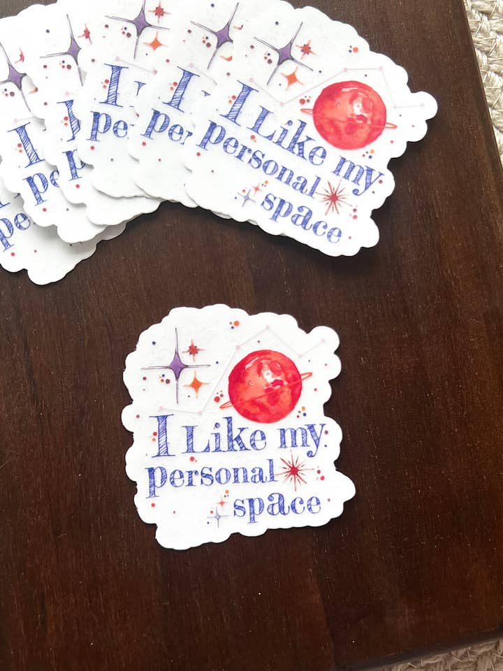 Mi piace il mio spazio personale Adesivo impermeabile | Adesivi divertenti per la vendita all'ingrosso da parte di papierwinkel