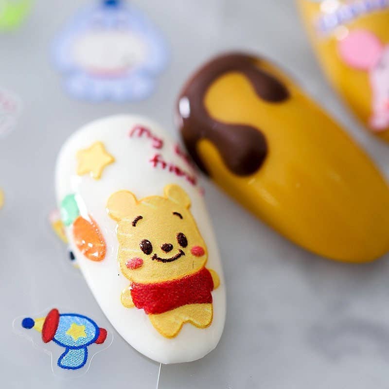 LULUFUNSTUDIO - Wholesale Nail Art/Decal - Hello Claws | Cartoon Bear Winnie the Pooh Nail Deco Sticker2