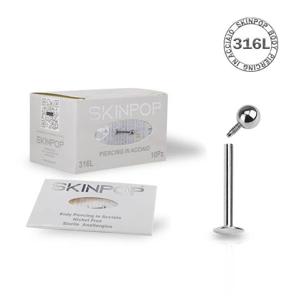 SKINPOP - Venta al por mayor Joyería - Hombre - Piercings labret estériles para primera aplicación0