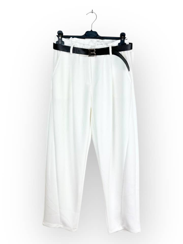 Lucky Nana - Wholesale Pants - Women's - SP 9747-01 - Pantalon uni en tissu lisse12