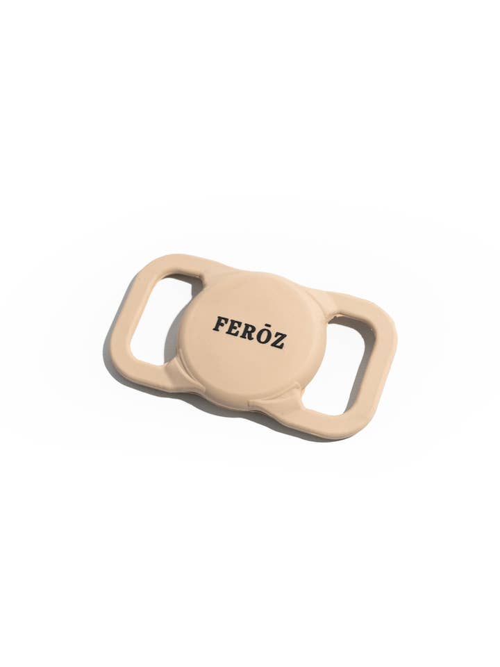 Safari Airtag-houder Beige voor wholesale door Feroz - Urban Pet Fashion