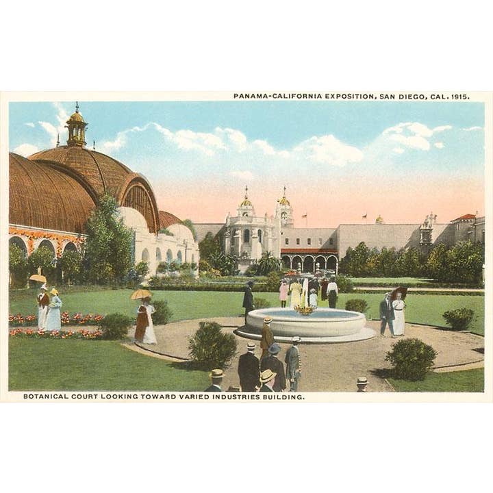 Found Image Press - Wholesale Art Print - Art Print SD-246 Botanical Building, Balboa Park, San Diego,