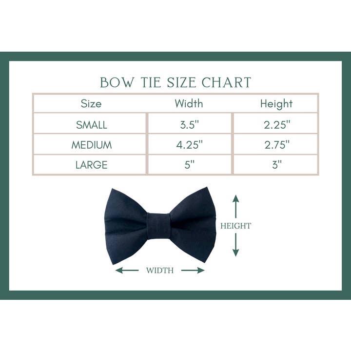 Winnie and the Hound - Wholesale Pet Bow Tie - Dog - Mint Puppuccino Pet Bow Tie for Pup Cup Addicts