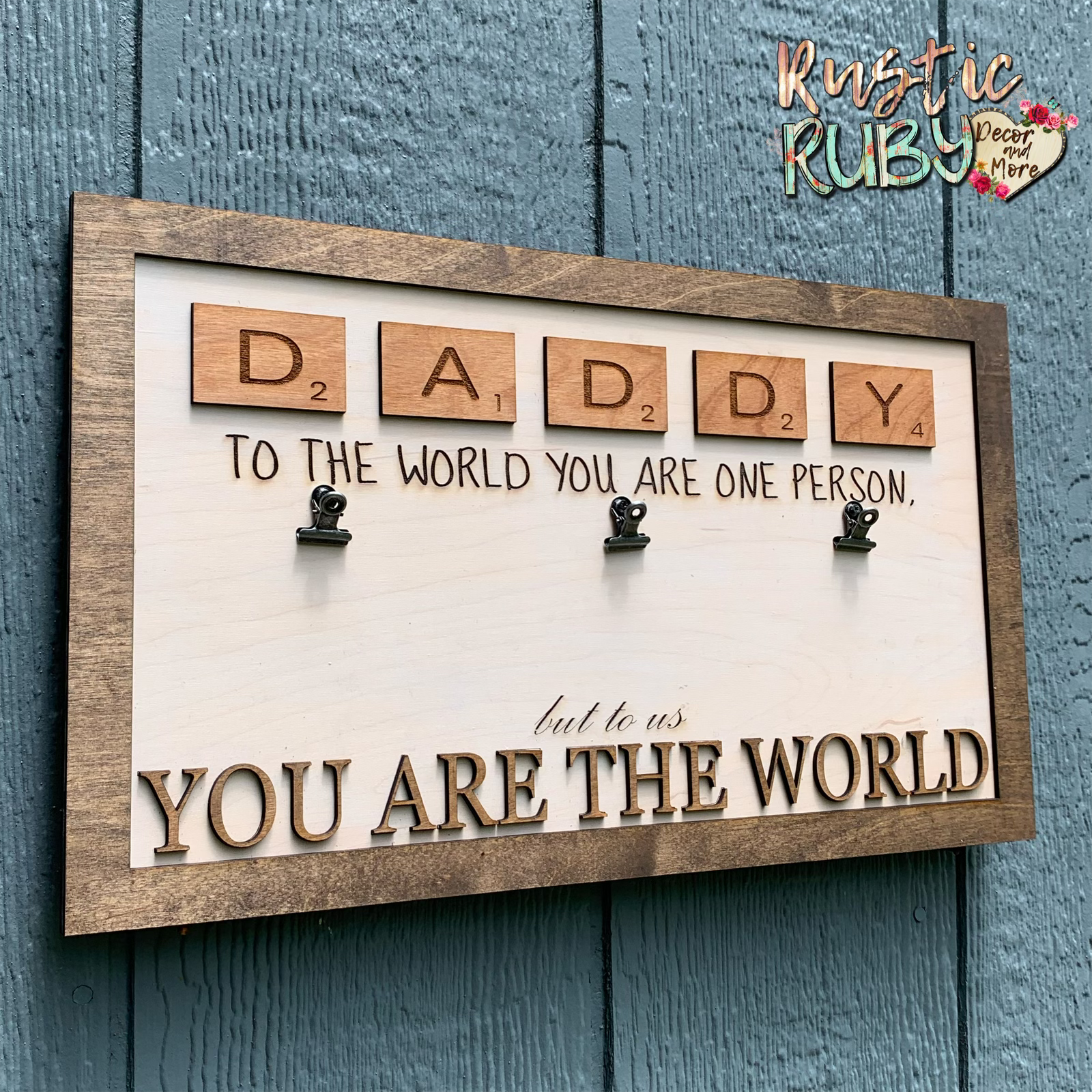 Rustic Ruby Decor and More LLC - Wholesale Picture Frame - Daddy Photo Frame3