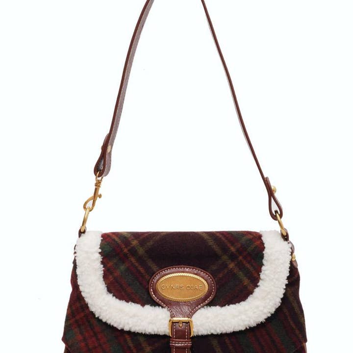 MKS America - Wholesale Crossbody Bag - Women's - Christmas tweed plush crossbody bag6