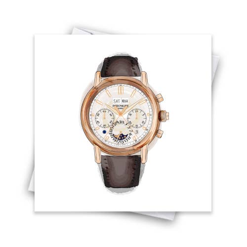 Relojes para hombre- Tarjeta de felicitación Patek Philippe para venta al por mayor de Catherine Loves