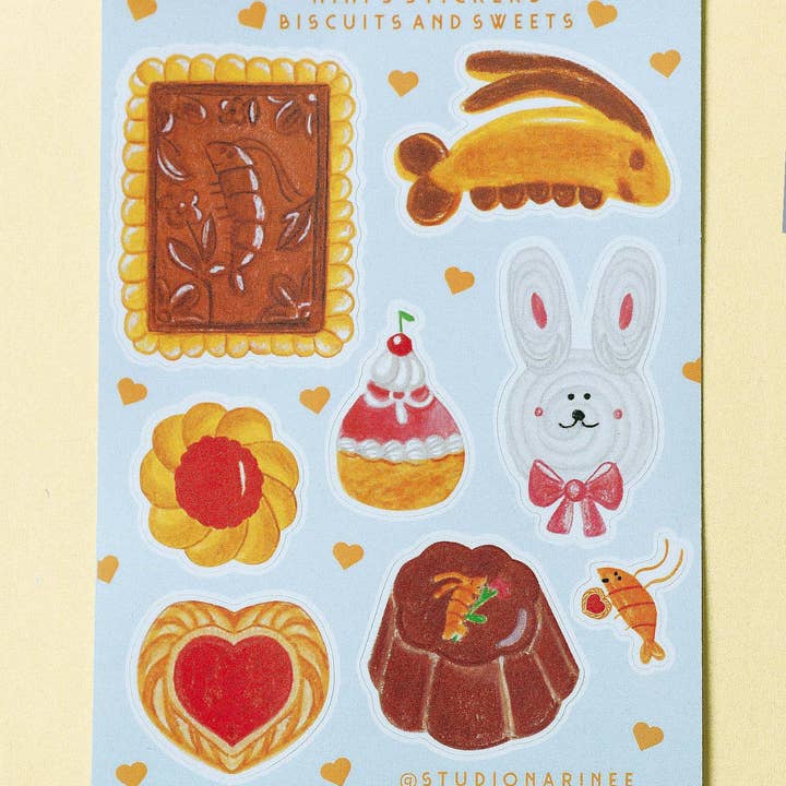 Love is in the air ! Planche de stickers A6 pour la vente par Studio Narine