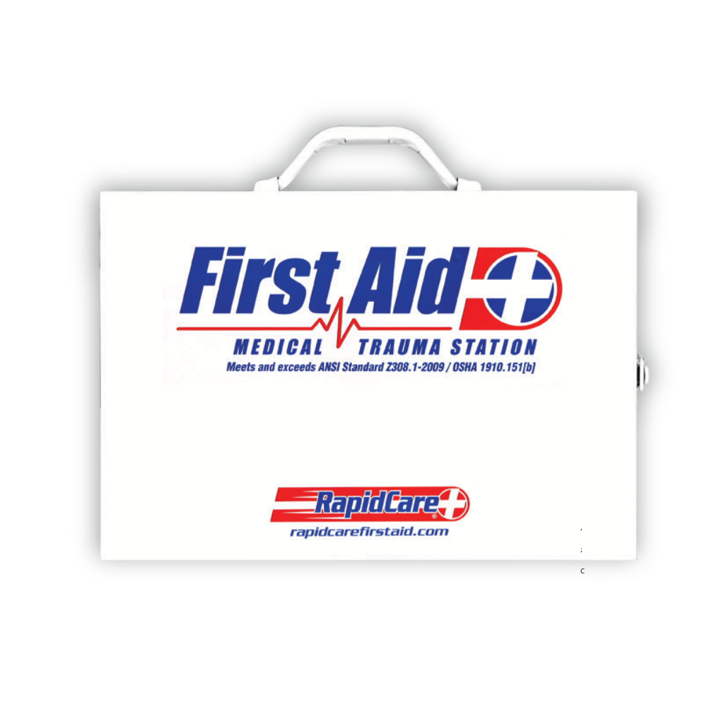 Rapid Care First Aid - Vendita all'ingrosso Kit di pronto soccorso - Armadio di pronto soccorso in metallo a 2 ripiani - 20151