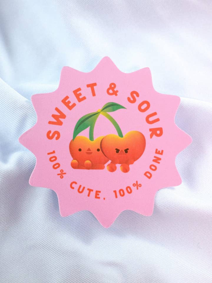 Süß-Sauer Vinylaufkleber für den Großhandel von Hella Sarap