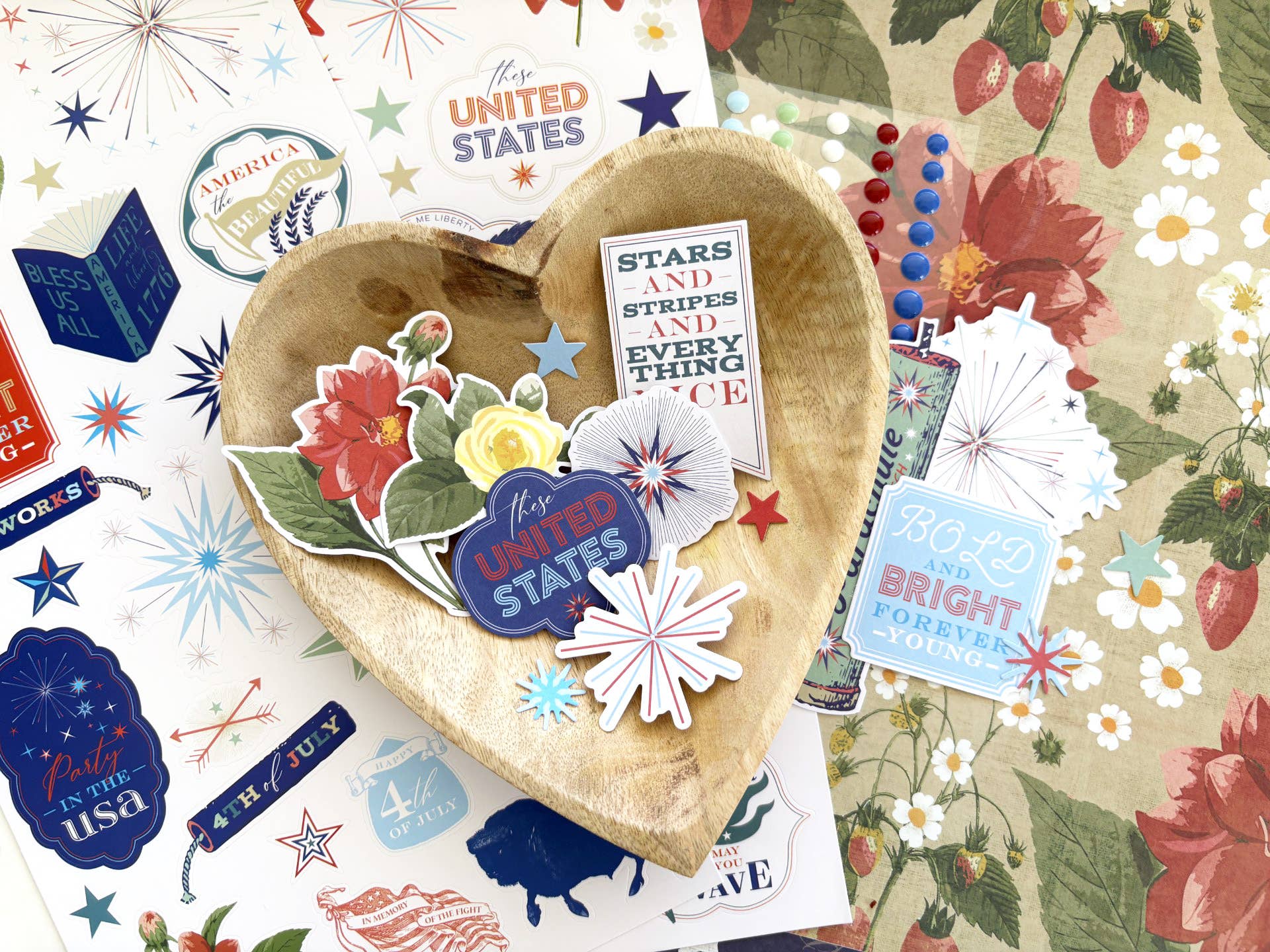 Fancy Pants Designs - Wholesale Scrapbook - Freedom & Fireworks - Big Bundle Kit1