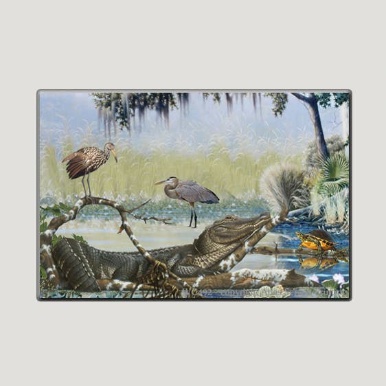 Imán Southern Wetlands de 2 x 3 pulgadas para venta al por mayor de Atlas Screen Printing