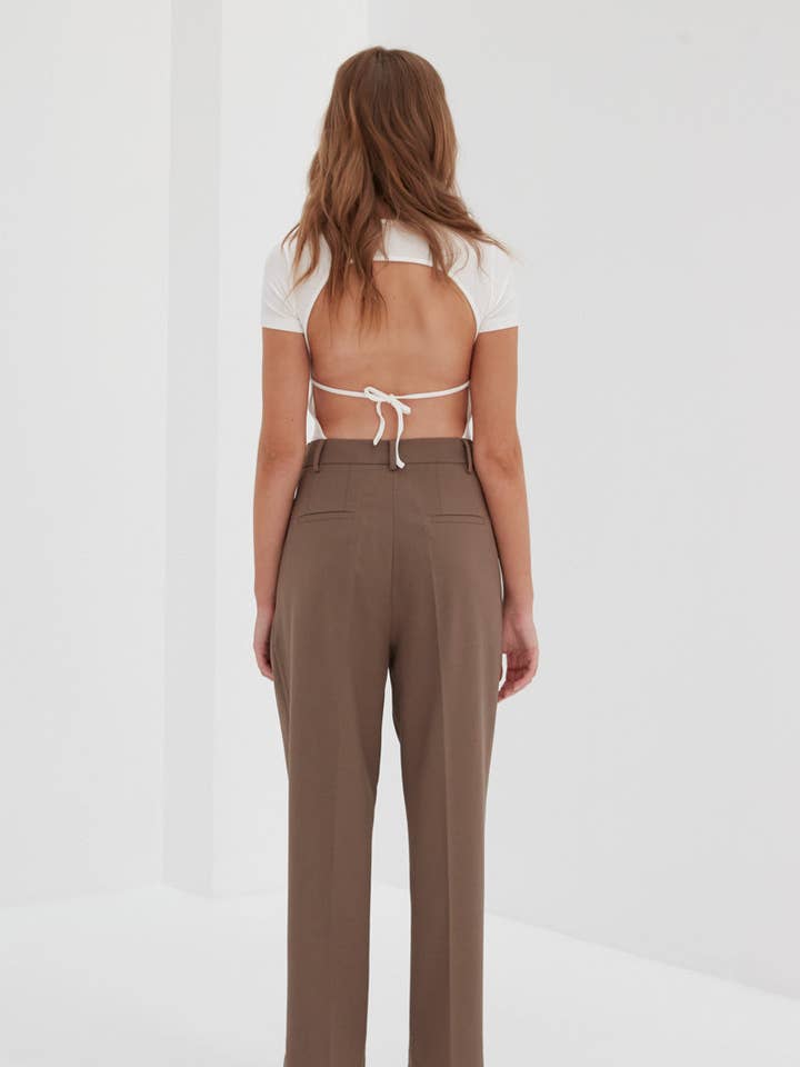 Oktober-Kurzarm-Body - Weiß für den Großhandel von Style Addict