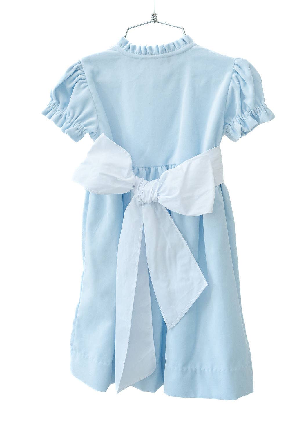 Ruth and Ralph - Wholesale Dress - Kids - Blue Velvet Holiday Dress3