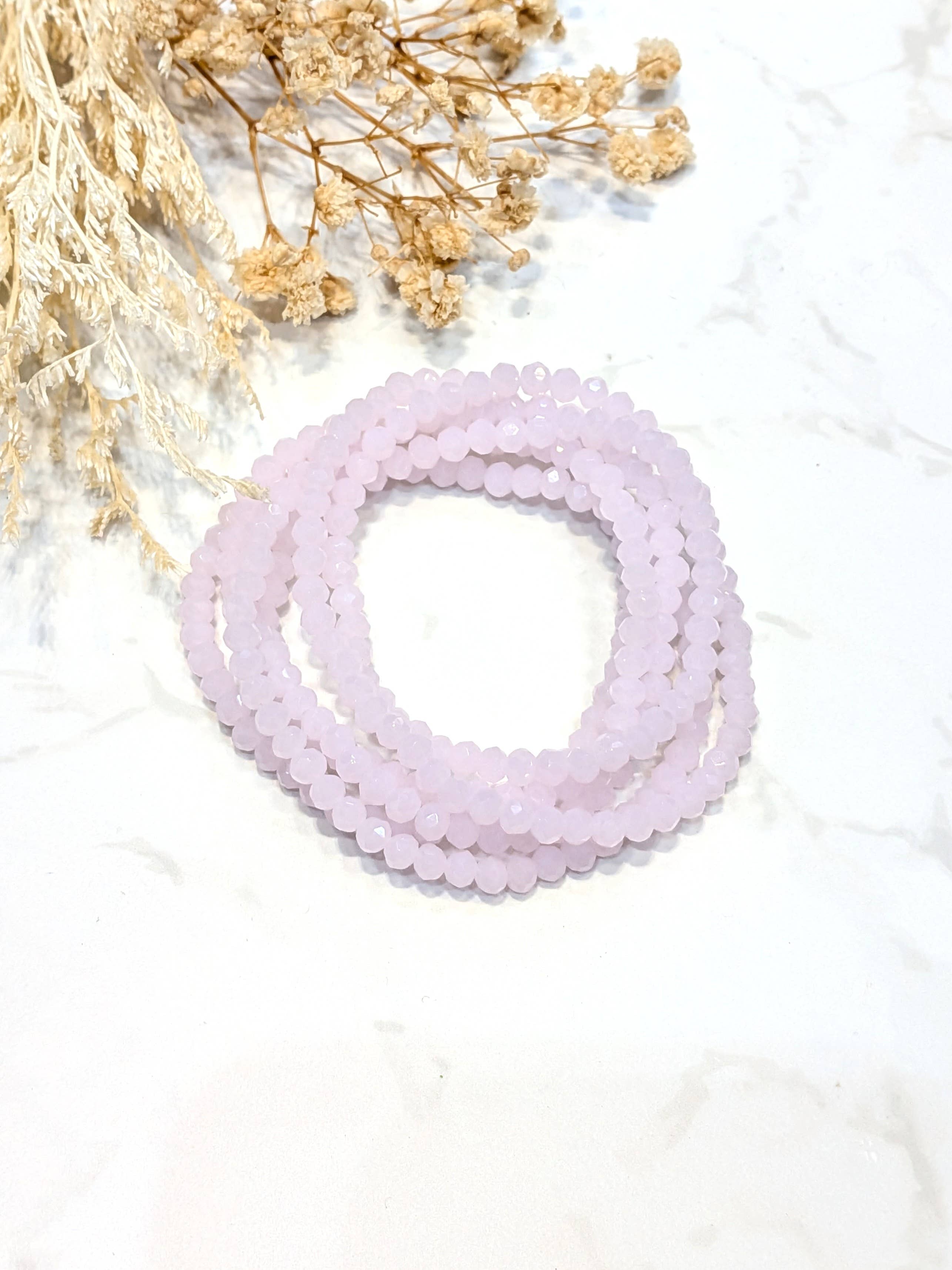 LOLO & YAYA - Vente Bracelets maillon et chaîne - Bracelet élastique Crystal opaque multi tours6