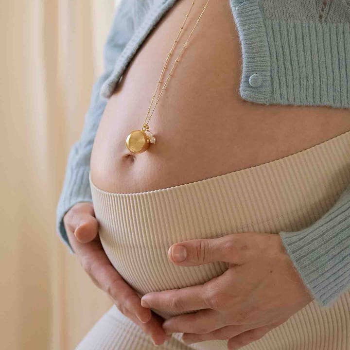Atelier Aismée - Wholesale Pendant/Charm Necklace - Nina gold pregnancy ball1