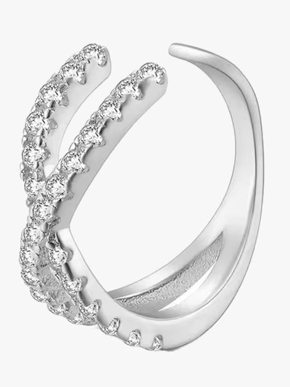 Jackie X Ear Cuff for wholesale by Ben Oni Jewelry