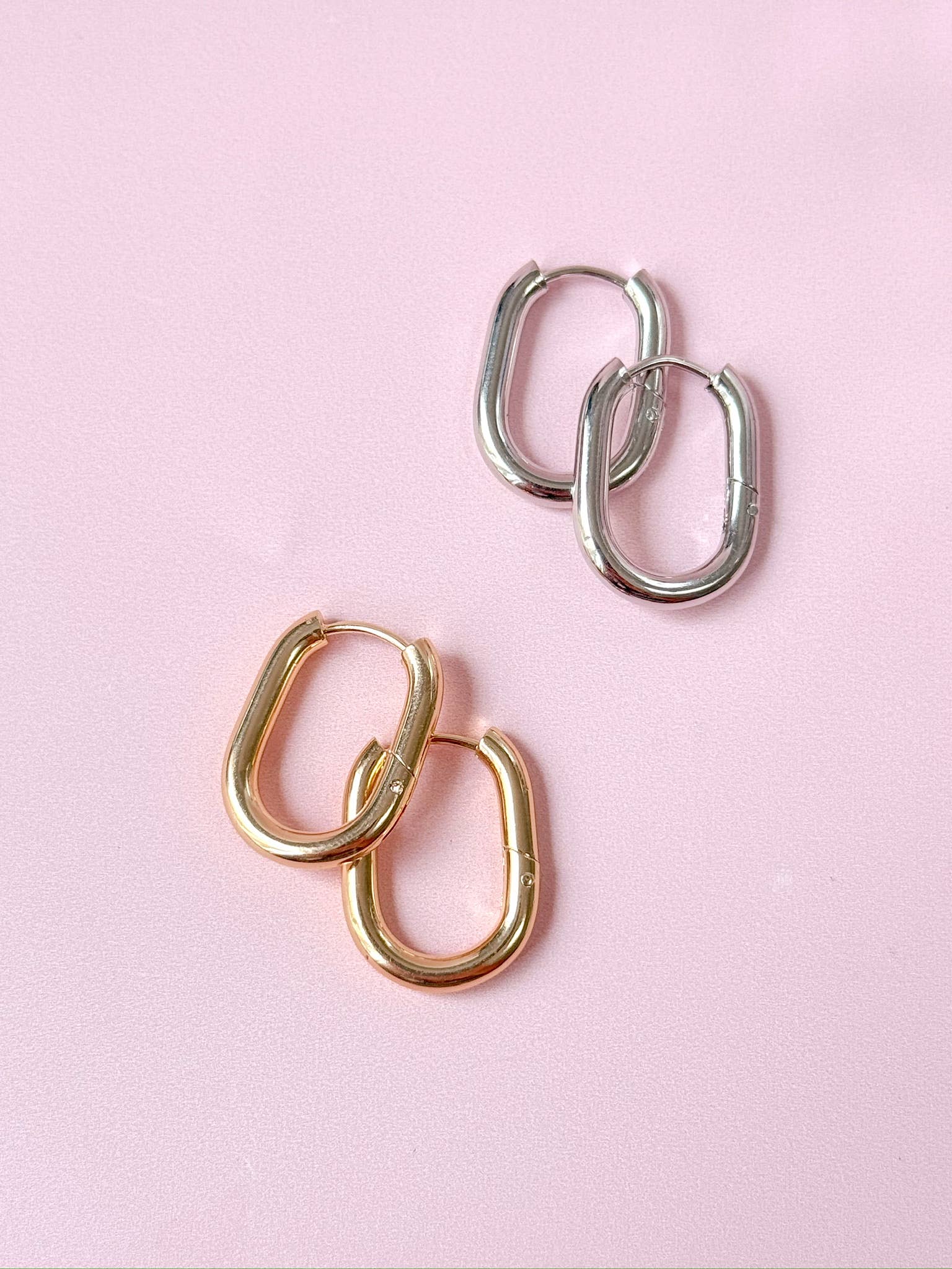 Golden Hour Designs – wholesale Hoop earrings – Squoval Hoops - Simple, Daily Wear, Staple Earrings10