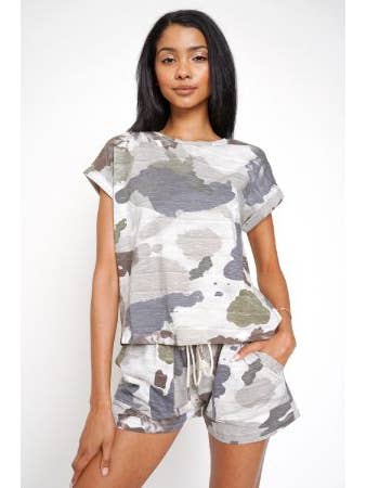 Mystree - Wholesale T-Shirt - Women's - 19132 Camo Print Top16
